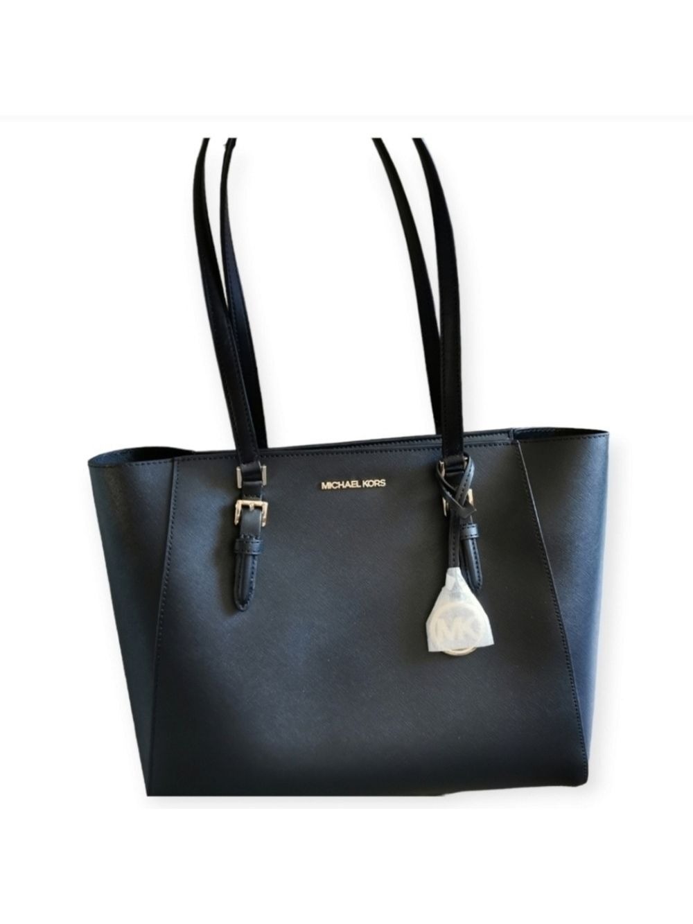 Michael Kors Jet Set Black Saffiano Leather Tote Bag